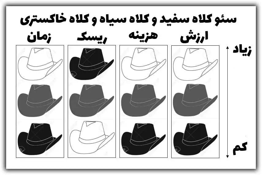 نمودار انواع سئو سایت