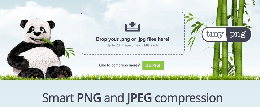 ابزاری مانند TinyPNG استفاده کنید.