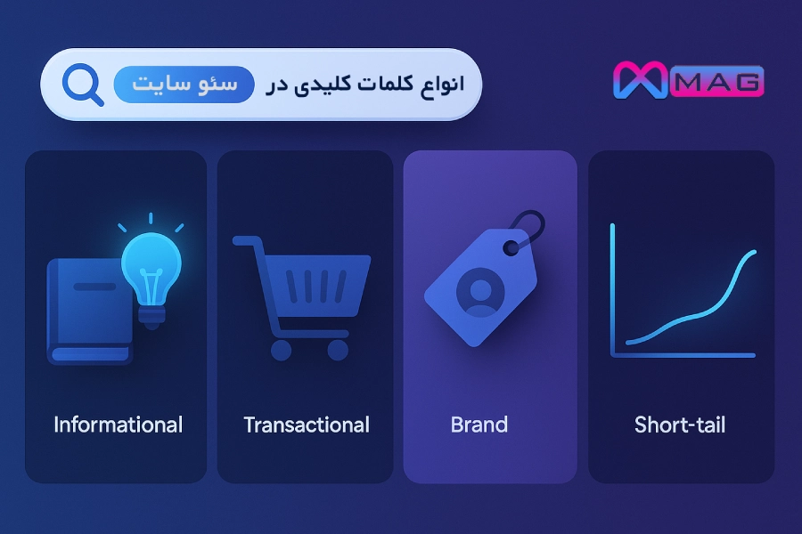 انواع کلمات کلیدی در سئو سایت